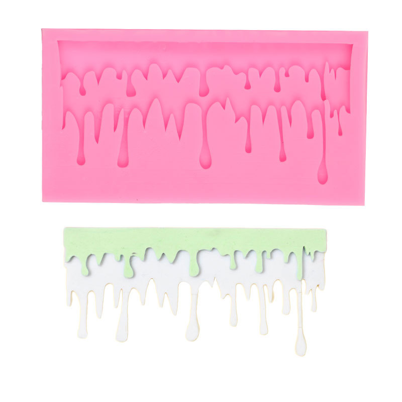 Serie de Navidad hielo y hielo columna forma pastel decoración molde Fondant chocolate arcilla epoxi accesorios Silicona