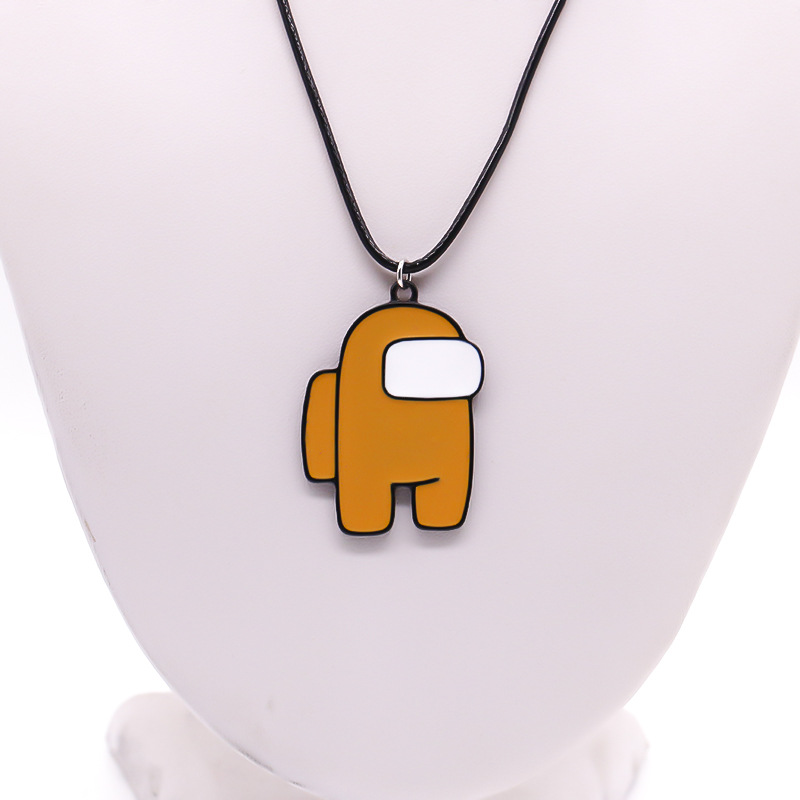 Collar-transfronterizo nuevo Entre nosotros juego espacio Hombre Lobo nos matan alrededor de esmalte COLLAR COLGANTE