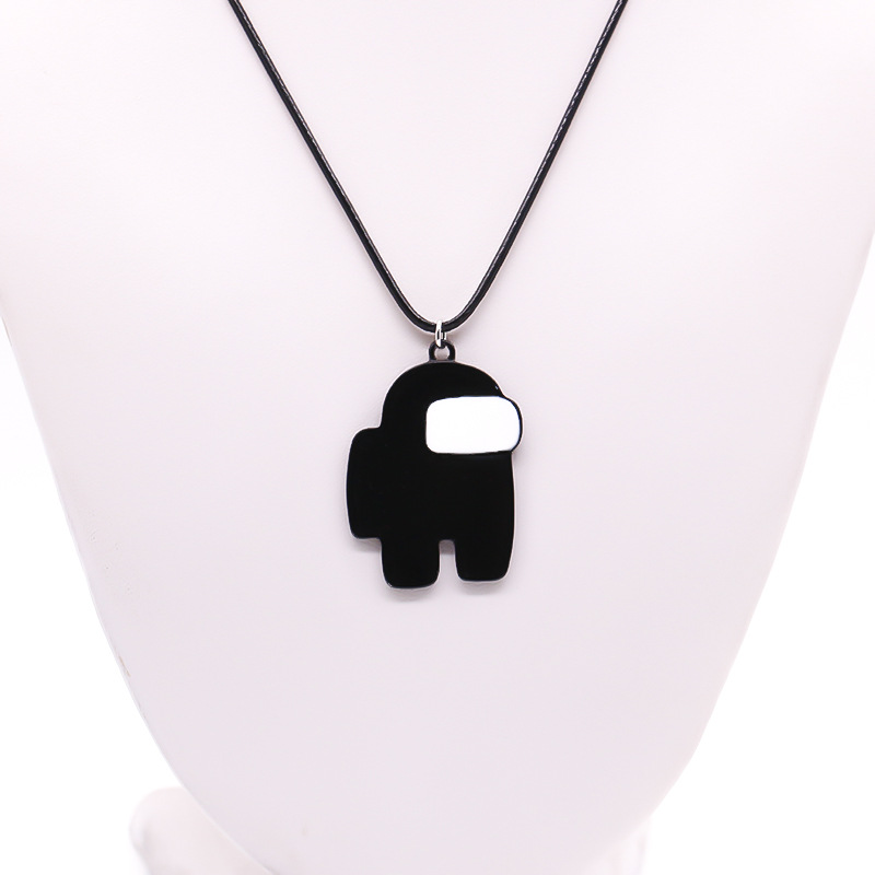 Collar-transfronterizo nuevo Entre nosotros juego espacio Hombre Lobo nos matan alrededor de esmalte COLLAR COLGANTE