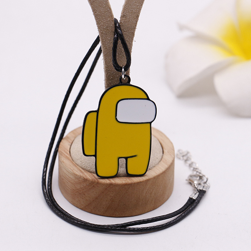 Collar-transfronterizo nuevo Entre nosotros juego espacio Hombre Lobo nos matan alrededor de esmalte COLLAR COLGANTE