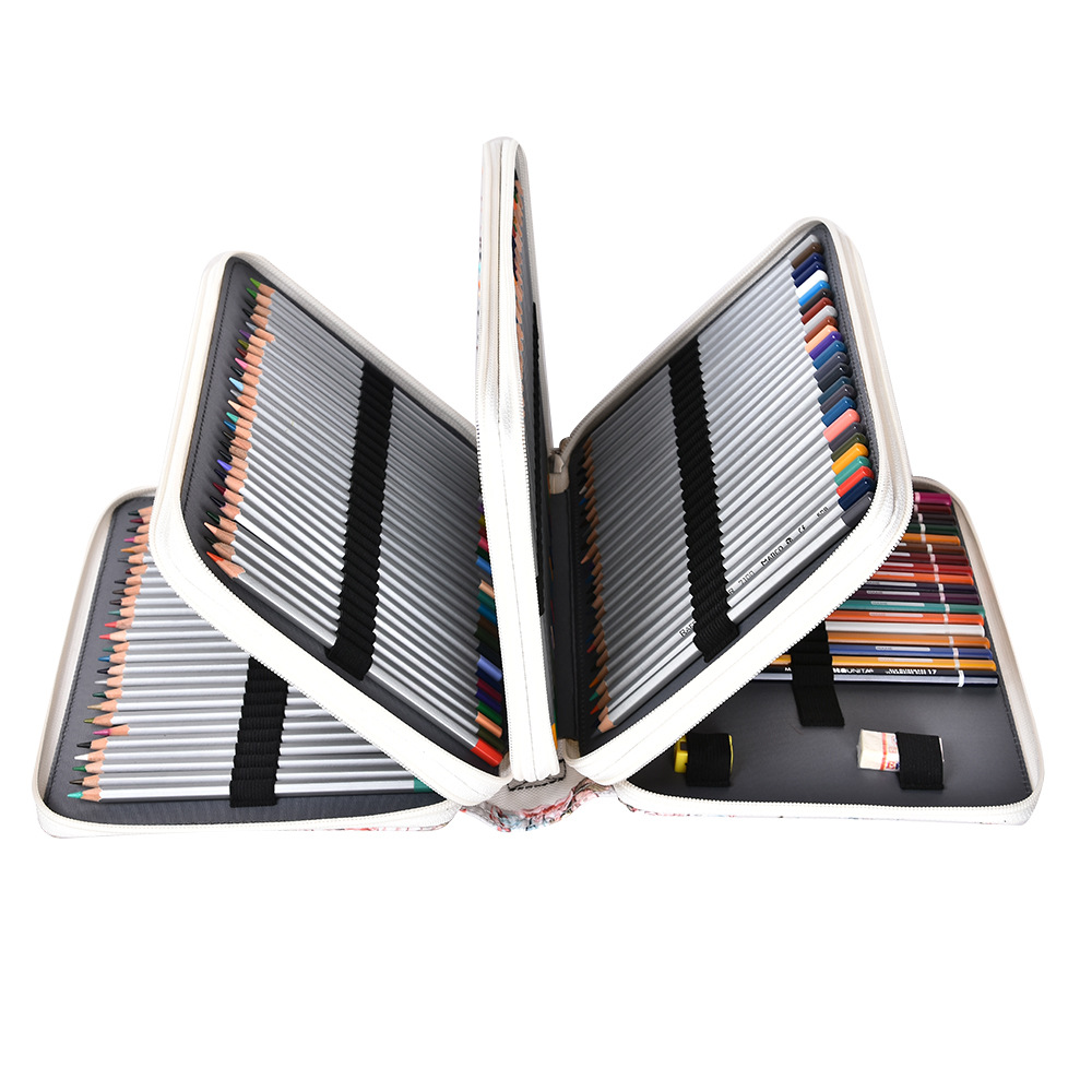 Estuche para lápices de gran capacidad con diseño de cocodrilo, de poliuretano, para estudiantes, con capacidad para 200 bolígrafos, disponible para envíos internacionales.