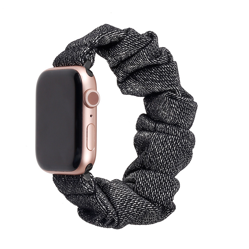 Apple correa de reloj adecuado para Apple watch3 4 56 se 7 8 generación intestino grueso banda de pelo Correa pulsera