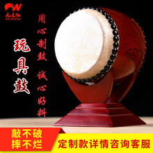 九木红儿童小鼓工艺礼品牛皮鼓装饰手拍鼓厂家定 制玩具鼓