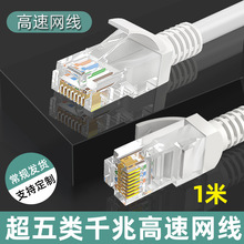 1米超五类网络线水晶头CAT5e千兆跳线电脑路由器连接线成品厂家