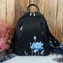 国潮原创中国风刺绣双肩包百搭民族包包女女包尼龙布尼龙双肩包