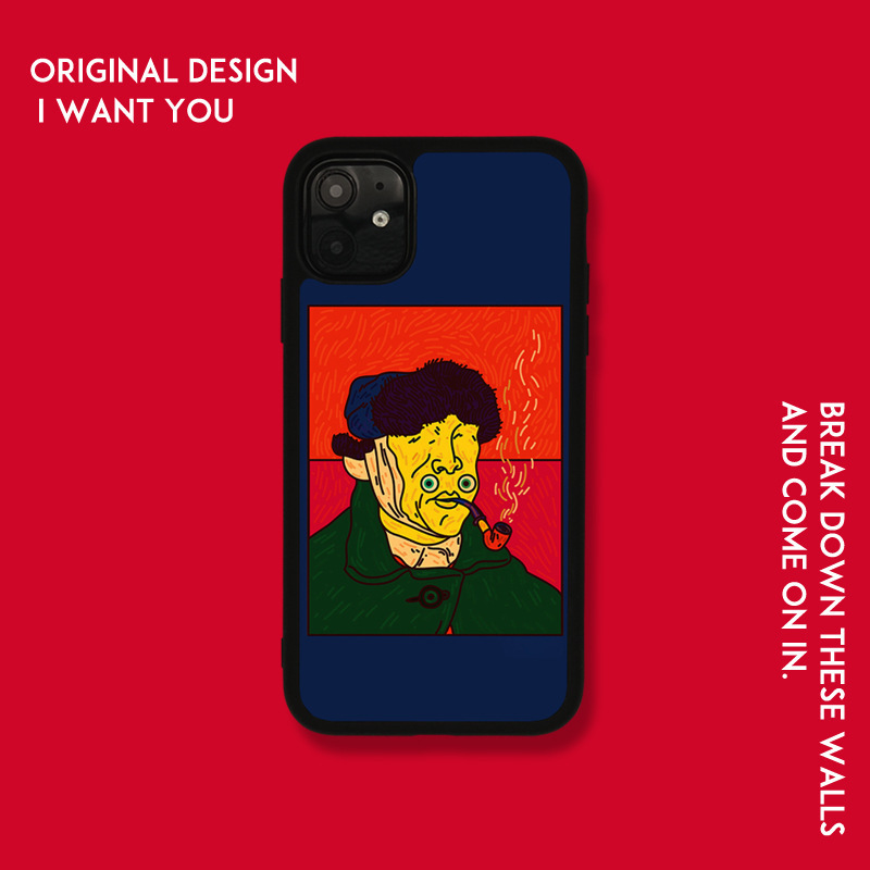 Suitable for Iphone14/15 Apple 16Promax/Huawei Original Strange Old Man All-Inclusive Soft Edge Mobile Phone Case Cover