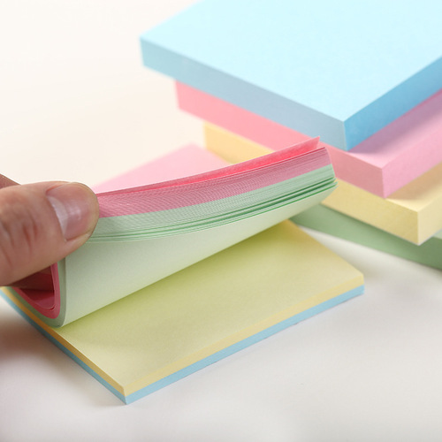 Cute sticky notes colorful office note paper tearable student creative N times sticky notes set message stickers
