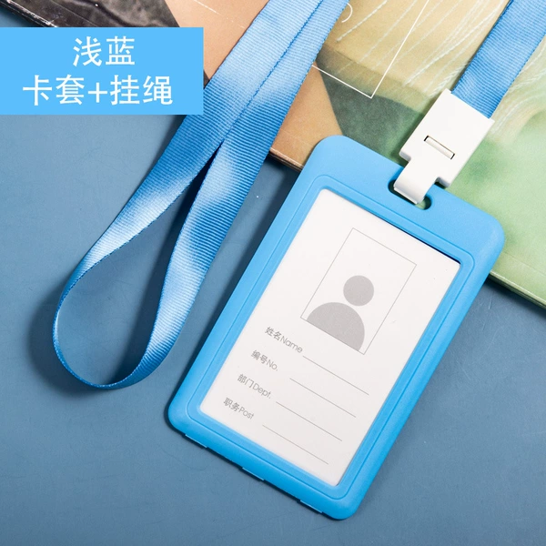 Vertical style-light blue with lanyard