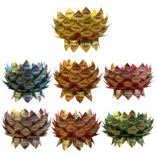 批发祭祀用品莲花盆聚宝盆莲花片200片半成品文昌仙字佛家祭拜用