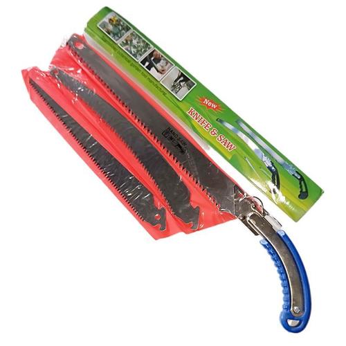 Hardware garden tools, bent saw, iron handle, three-piece set, bent saw, straight head, chicken tail saw, woodworking saw, fruit branch hand saw