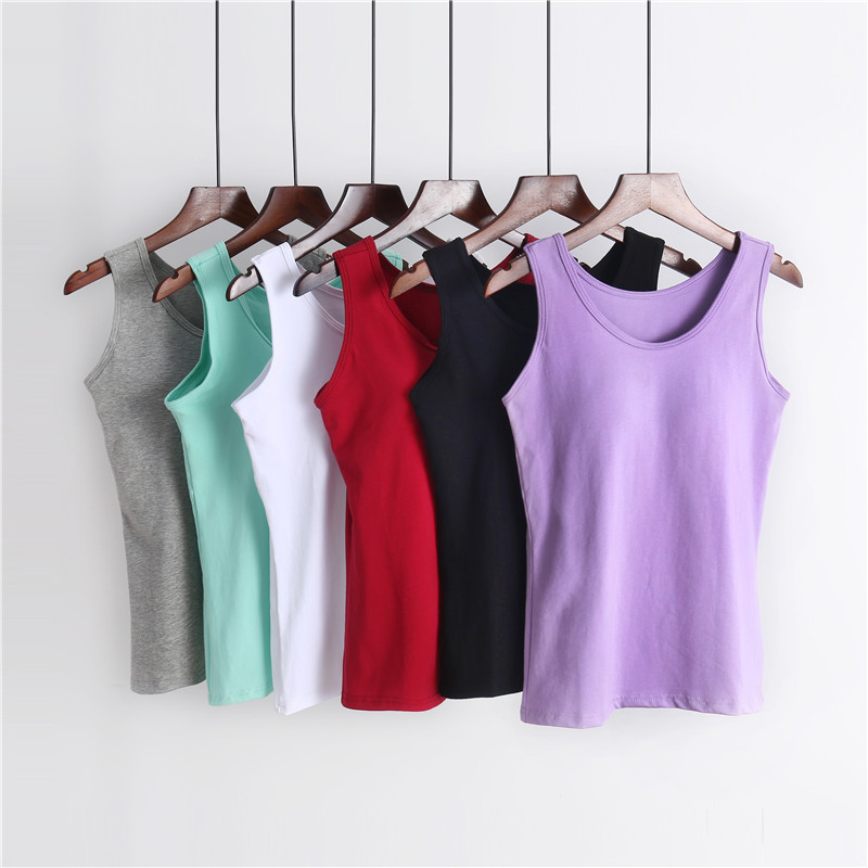 Cotton Belt Chest Pad Cup One-piece Vest No Steel Ring Underwear Yoga Base