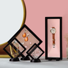PE film suspended jewelry box watch accessory packaging badge specimen display dustproof oxidation-resistant earring pin necklace box
