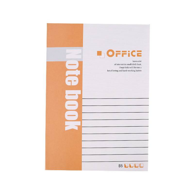 Cuaderno de negocios B5 de tapa blanda de 18 quilates, en existencia, al por mayor, cuaderno simple, grande y grueso para uso en la oficina.