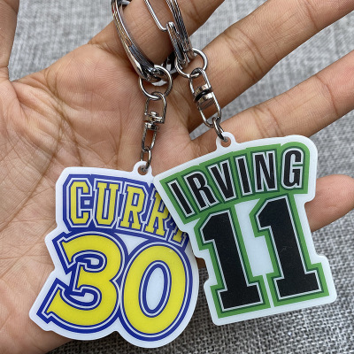 篮球NBA钥匙扣科比詹姆斯库里哈登 韦德 艾弗森周边纪念品挂件