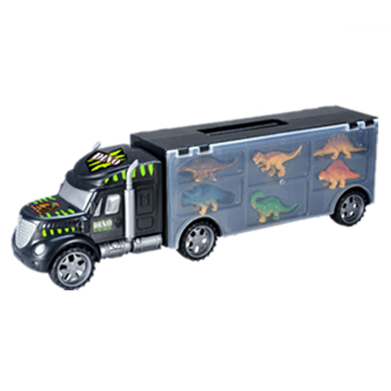 Maleta de almacenamiento para niños 851-A versión en inglés dinosaurio transportador contenedor remolque transfronterizo juguetes al por mayor