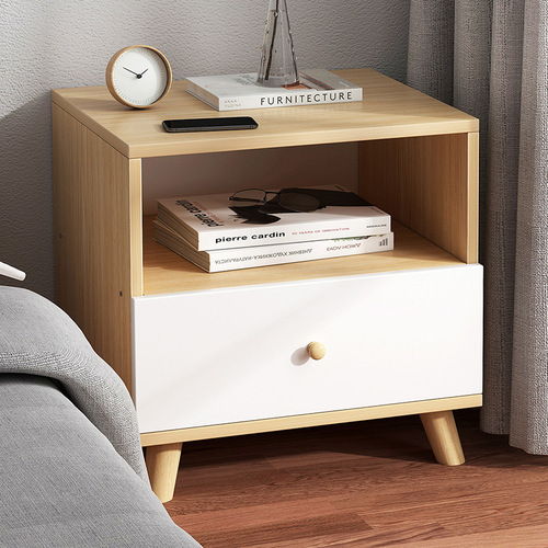 Nordic bedside table modern simple light luxury style bedside cabinet storage cabinet bedroom small cabinet small storage narrow cabinet