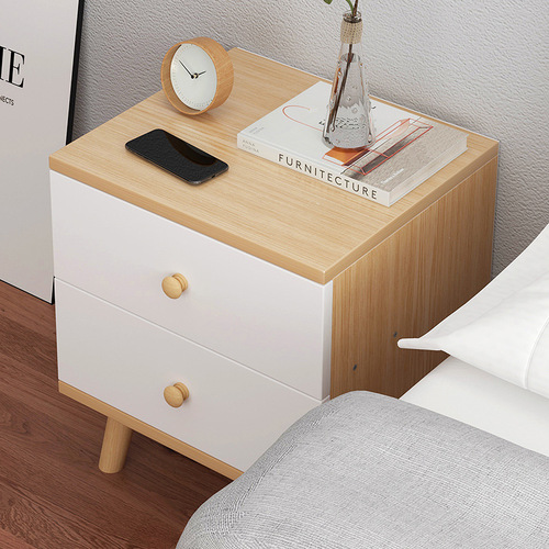 Nordic bedside table modern simple light luxury style bedside cabinet storage cabinet bedroom small cabinet small storage narrow cabinet