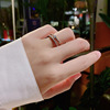 Tide, small design fashionable ring, advanced jewelry, light luxury style, high-quality style, on index finger