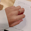 Tide, small design fashionable ring, advanced jewelry, light luxury style, high-quality style, on index finger