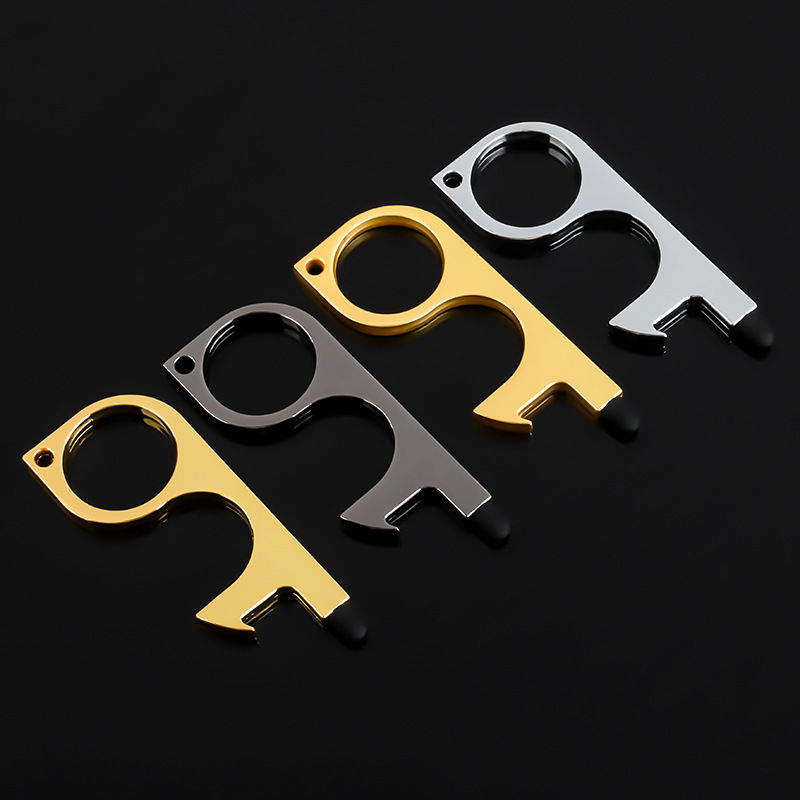 Epidemic prevention key chain antibacterial epidemic prevention virus infection zero contact door opener press elevator artifact EDC door opener Epidemic prevention key chain antibacterial epidemic prevention virus infection zero contact door opener press elevator artifact EDC door opener