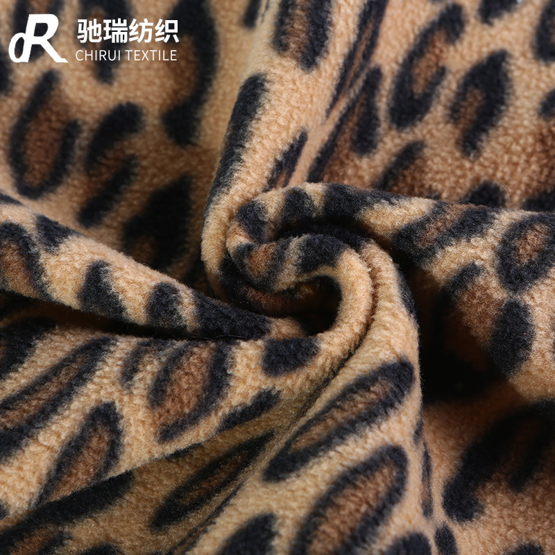 144F印花摇粒绒面料印花摇粒绒面料印花摇粒绒服装纺织180g