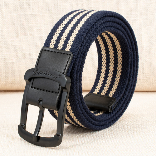 Zipper Canvas Belt for Men and Women, Student Style, Korean Version, Versatile, Simple, Casual, Fashion, Denim and Work Pants, Military Training Belt