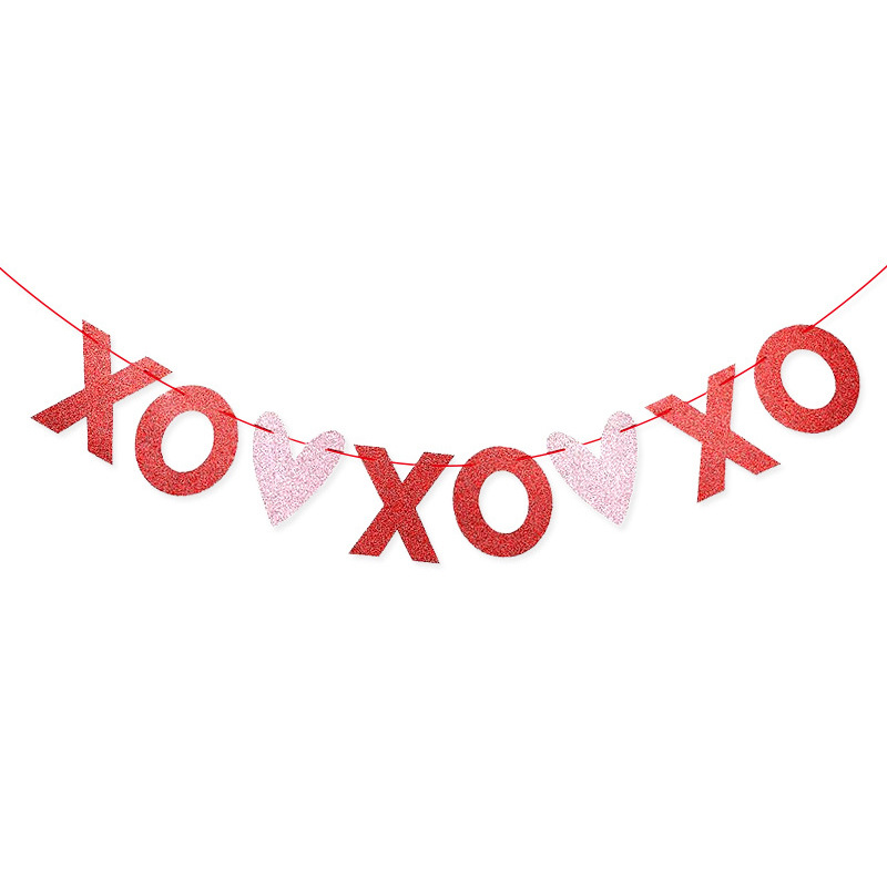 Ser mía XO propuesta de Boda boda Rosa decoración Garland Día de San Valentín amor escena diseño boda habitación Garland