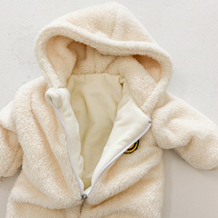 Ins Korean version winter padded thick crawling suit for infants and toddlers outdoor clothes onesie