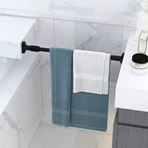No punching retractable shower curtain rod curtain rod clothes drying rod straight rod bathroom rod no need to install bathroom curtain rod