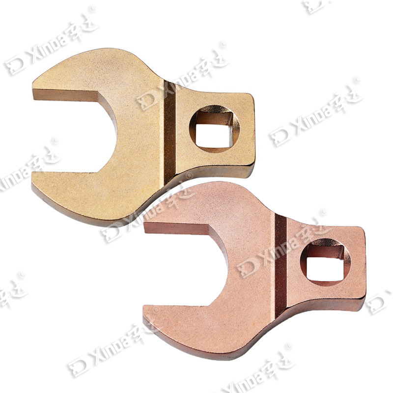 批发辛达防爆工具 防爆铜制开口角座牛角套筒扳手 角座呆头扳手