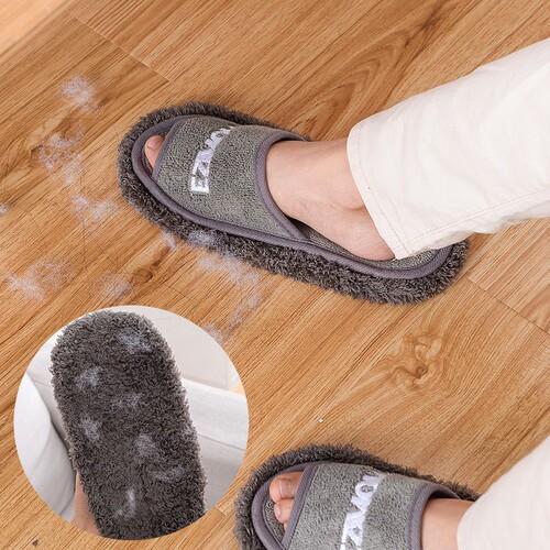 Protect wooden floor mute slippers cross-border Korea and Japan removable bottom floor wiping slippers lazy home slippers