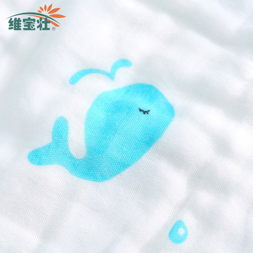 Wholesale baby towel six layers pure cotton gauze baby face towel six layers pure cotton square towel high temperature washable soft and skin-friendly