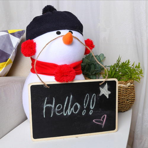 Poplar creative decorative small blackboard stall 30X20cm wall-mounted message board wooden craft gift