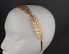Metal golden headband, hair accessory
