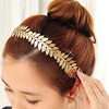 Metal golden headband, hair accessory