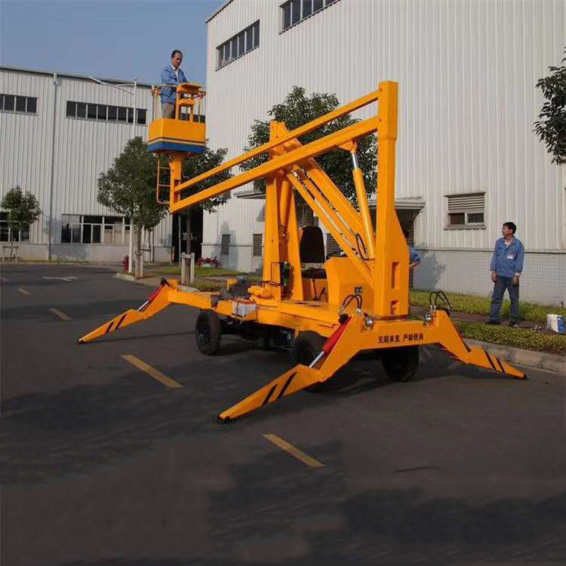 供应14米曲臂式升降机可移动折臂升降车高空作业旋转式曲臂升降机