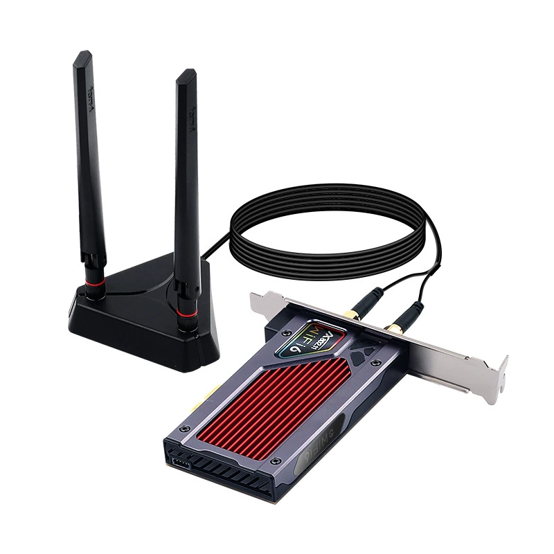 AX210 беспроводная сетевая карта для настольного компьютера WiFi 6E игровая карта двойной частоты Bluetooth wifi приемник