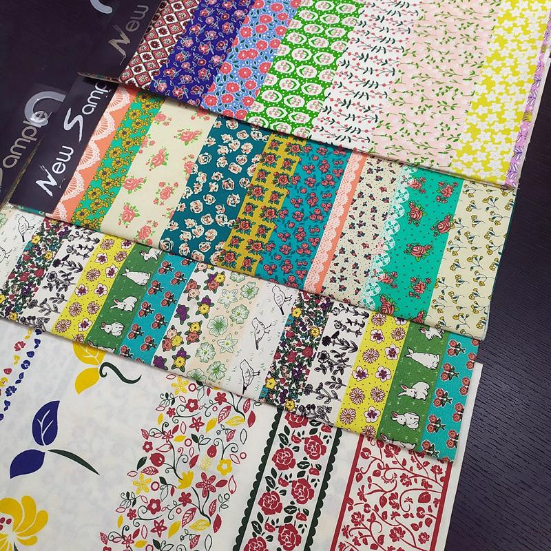 碎花拼布日韩风格棉麻加厚布料台布餐桌DIY布料布艺围裙布