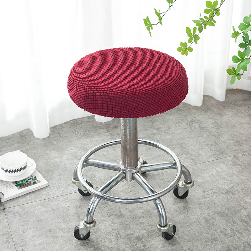 Taburete redondo funda de cojín Silla de comedor cojín del asiento cojín trasero funda de cojín palillos redondos cubierta de cuatro estaciones universal simple moderno