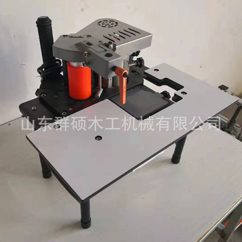 Portable edge banding machine easy to carry curved straight double glue portable edge banding machine woodworking decoration small edge banding machine