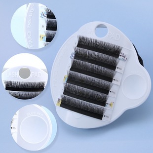 Cross-Border New Product Cosmetics Strap-On Handheld Grafting Eyelash Tray Eyelash Assistant Display Plate Hair Removal Table