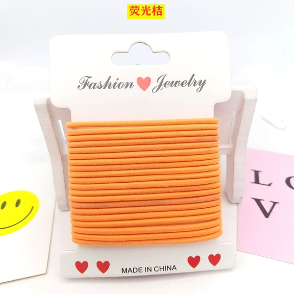 0.25 nylon card 20 fluorescent oranges