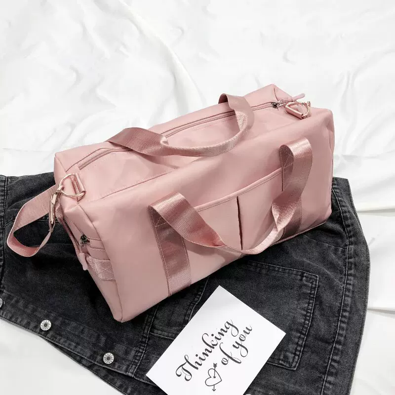 跨境新款健身包干湿分离瑜伽单肩斜挎手提运动包男女大容量旅行包