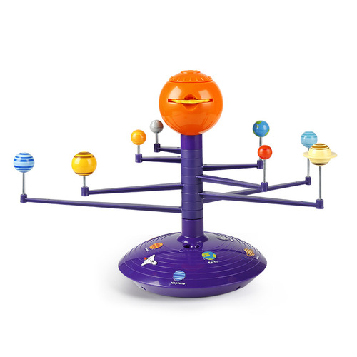 Scientific canned eight planets model of the solar system, scientific experiment toy, planet projector, voice explanation gift