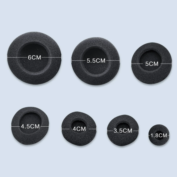 Круглые 35 мм 40 45 50 55 60 65 70 мм Сменные наушники кожаные губки для ушей хлопковые наушники