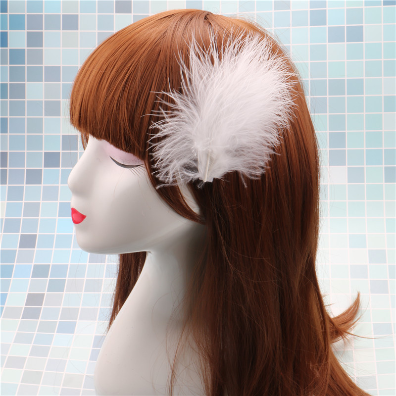 Tocado de plumas horquilla Mori Hada clip lateral chica estudiante Hanfu accesorios para el cabello Internet celebridad Hada piel horquilla al por mayor