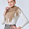 Demi-season cashmere, cloak with tassels, universal keep warm scarf