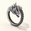 Fashionable retro men's trend ring, one size hair accessory, Korean style, wholesale