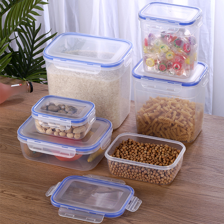 Commercial Fresh-keeping Box Refrigerator Fruit and Vegetable Food Storage Box Sealed Plastic Storage Jar Kimchi Freezer Box Lunch Box