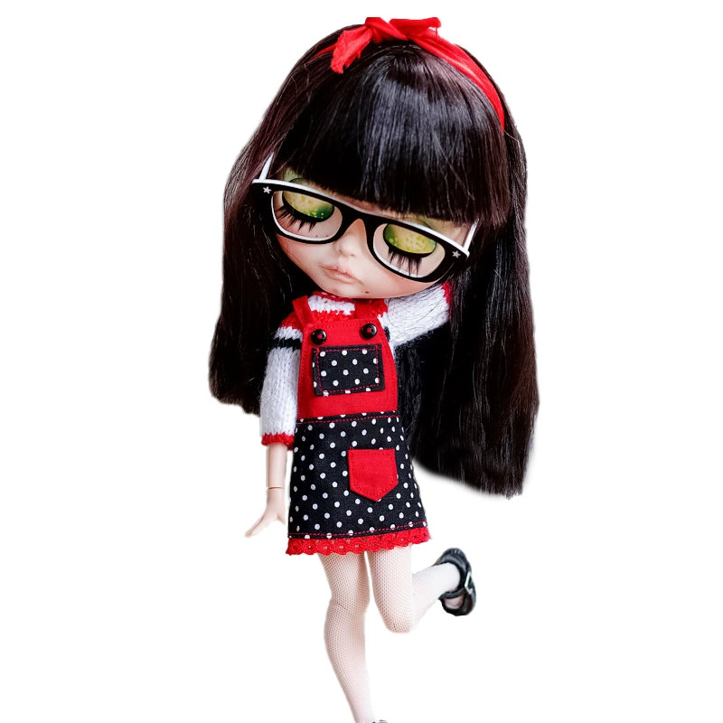 Куколка наряд (Blythe) для OB11/YOSD/BJD6 — набор из хлопка с обувью и сумкой, индивидуальная пошивка
